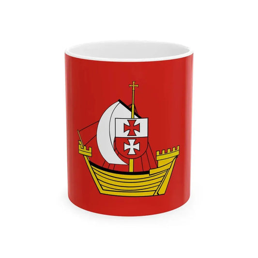 POL powiat elblaski flag (Poland) White Coffee Mug 11oz - Go Mug Yourself