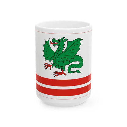 POL powiat garwolinski flag (Poland) White Coffee Mug 15oz - Go Mug Yourself