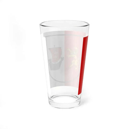 POL powiat gdanski flag (Poland) Pint Glass 16oz - Go Mug Yourself
