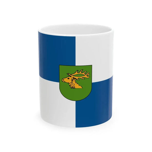 POL powiat gizycki flag (Poland) White Coffee Mug 11oz - Go Mug Yourself