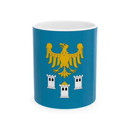 POL powiat gliwicki flag (Poland) White Coffee Mug 11oz - Go Mug Yourself