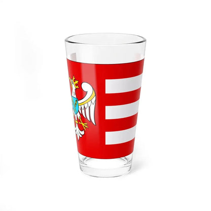 POL powiat gnieznienski flag (Poland) Pint Glass 16oz 16oz - Go Mug Yourself