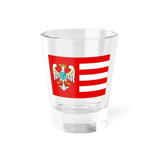 POL powiat gnieznienski flag (Poland) Shot Glass 1.5oz 1.5oz - Go Mug Yourself