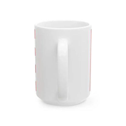 POL powiat gnieznienski flag (Poland) White Coffee Mug - Go Mug Yourself