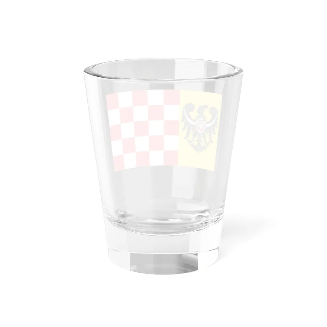 POL powiat głogowski flag 2001 - 2008 (Poland) Shot Glass 1.5oz - Go Mug Yourself