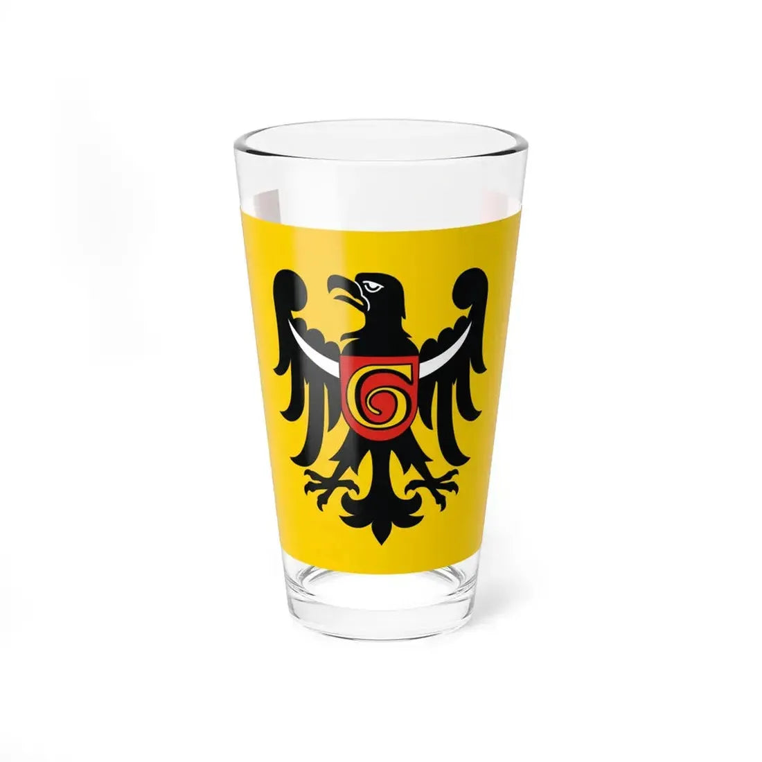 POL powiat głogowski flag (Poland) Pint Glass 16oz 16oz - Go Mug Yourself
