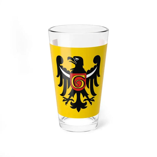 POL powiat głogowski flag (Poland) Pint Glass 16oz 16oz - Go Mug Yourself