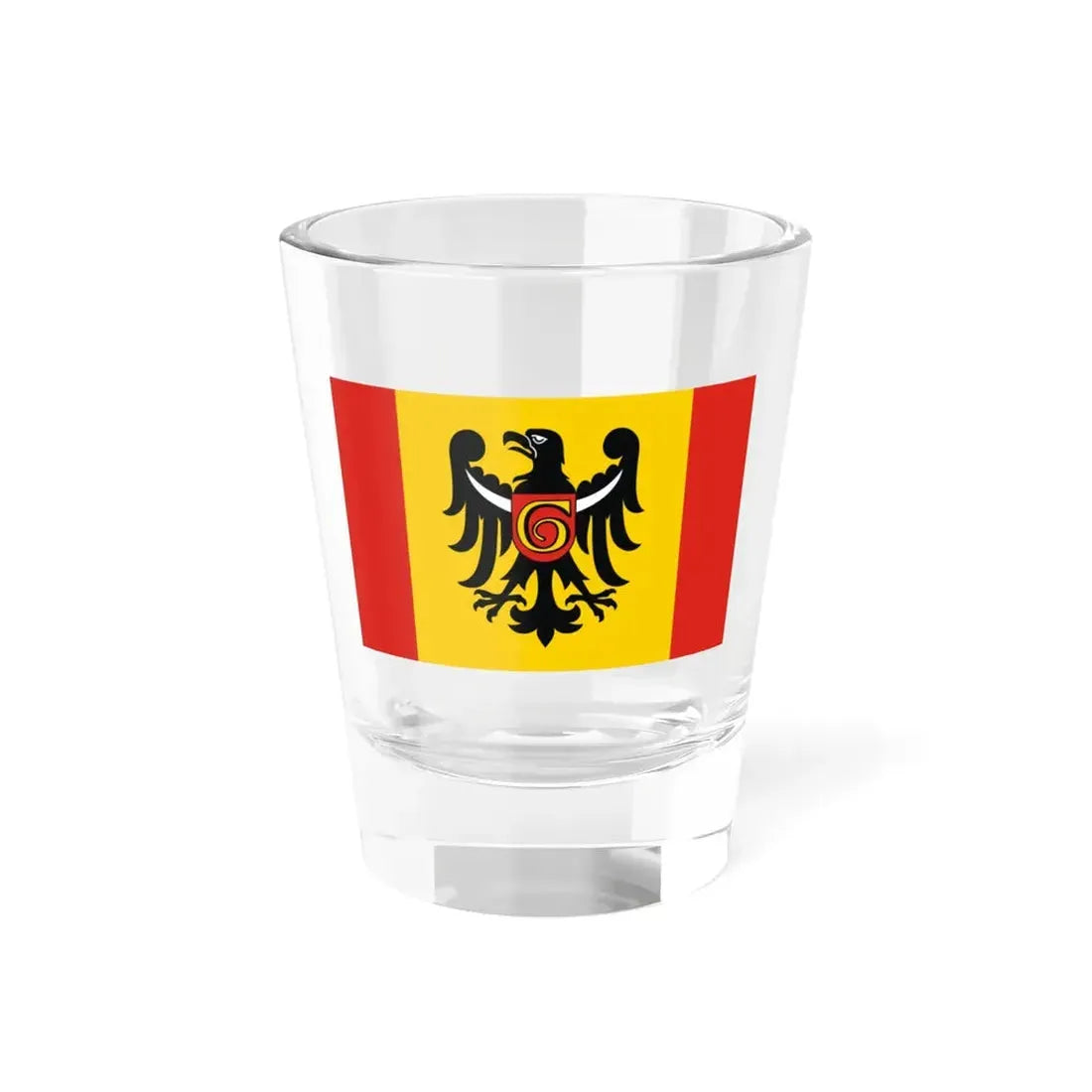 POL powiat głogowski flag (Poland) Shot Glass 1.5oz 1.5oz - Go Mug Yourself