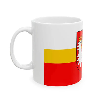 POL powiat gorlicki flag (Poland) White Coffee Mug - Go Mug Yourself