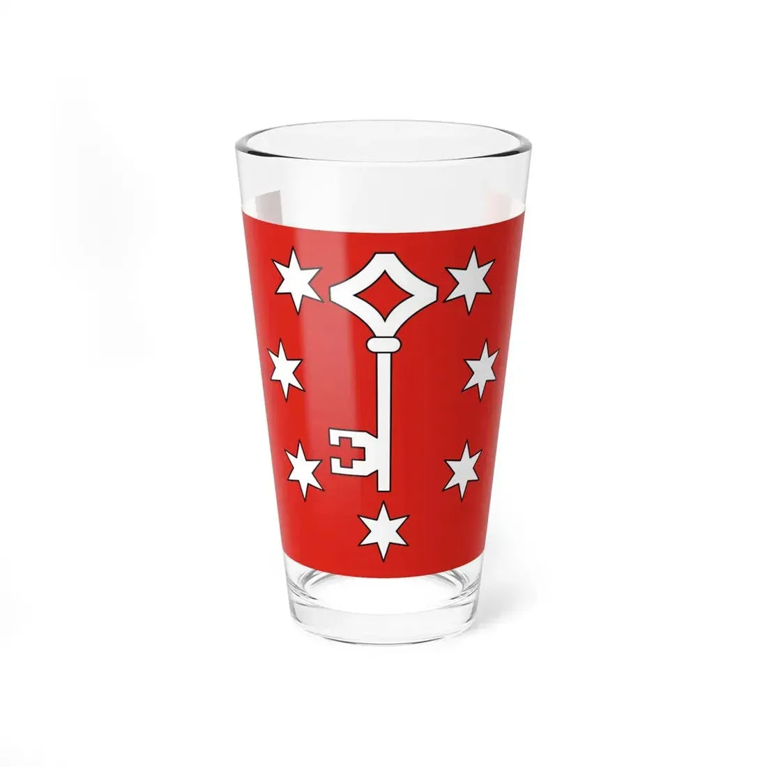 POL powiat gorzowski flag (Poland) Pint Glass 16oz 16oz - Go Mug Yourself