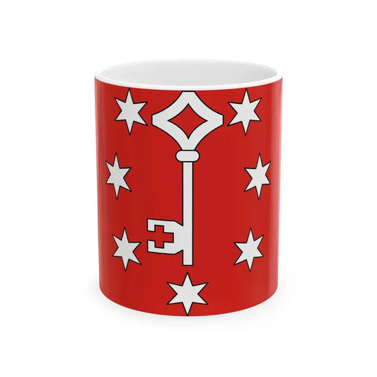 POL powiat gorzowski flag (Poland) White Coffee Mug 11oz - Go Mug Yourself