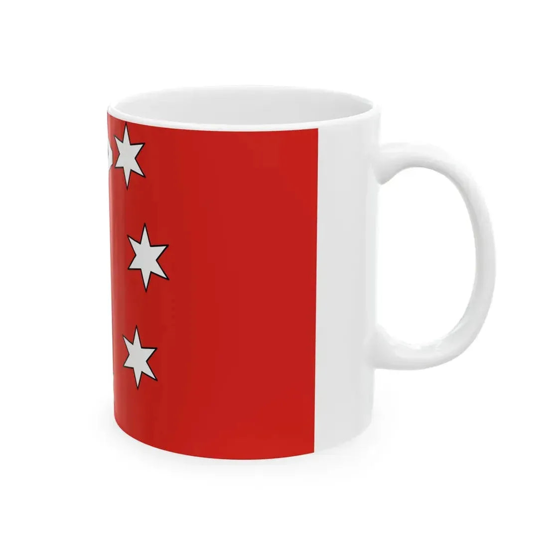 POL powiat gorzowski flag (Poland) White Coffee Mug - Go Mug Yourself