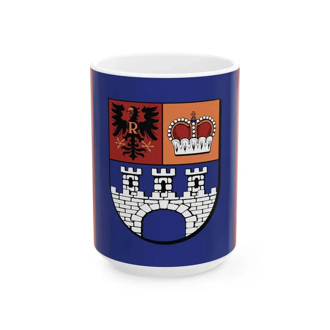 POL powiat gostyninski flag (Poland) White Coffee Mug 15oz - Go Mug Yourself