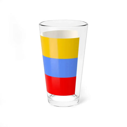 POL powiat gostynski flag (Poland) Pint Glass 16oz - Go Mug Yourself