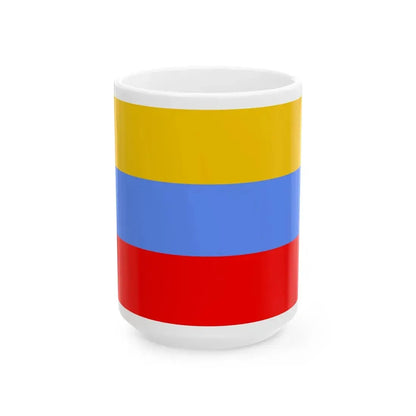 POL powiat gostynski flag (Poland) White Coffee Mug 15oz - Go Mug Yourself