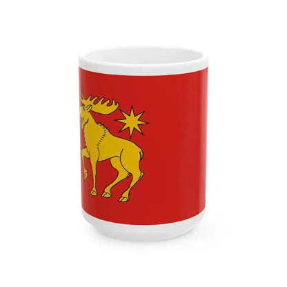 POL powiat grajewski flag (Poland) White Coffee Mug 15oz - Go Mug Yourself