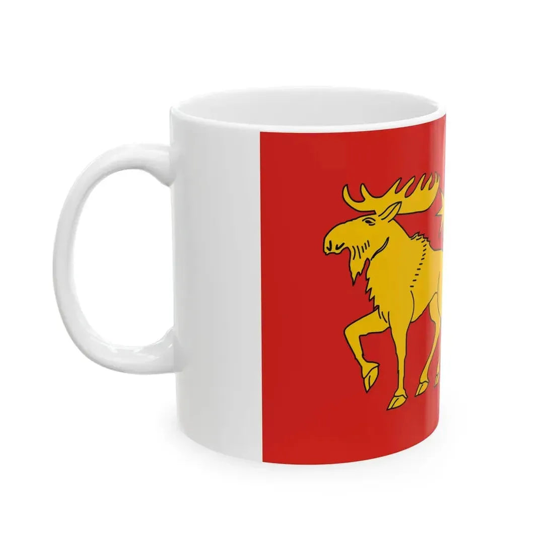 POL powiat grajewski flag (Poland) White Coffee Mug - Go Mug Yourself