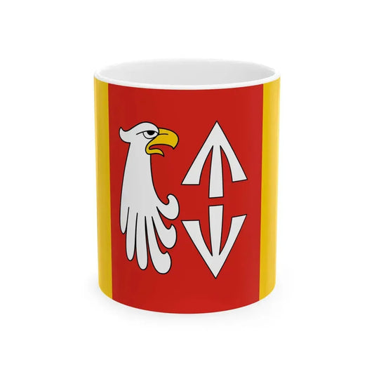 POL powiat grodziski mazowieckie flag (Poland) White Coffee Mug 11oz - Go Mug Yourself