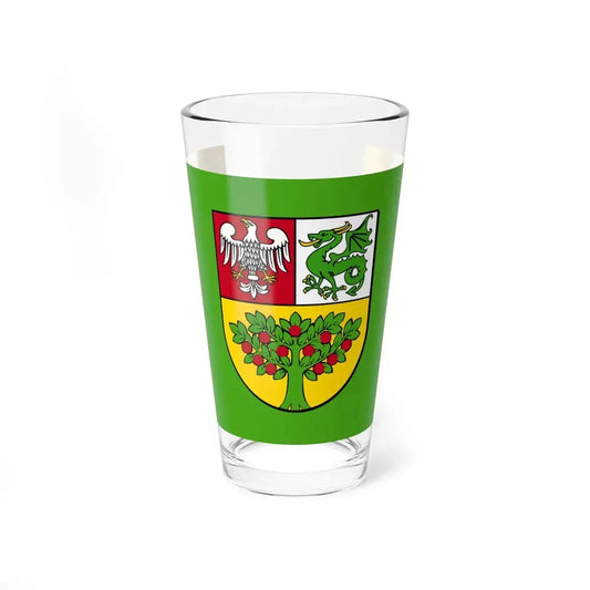 POL powiat grojecki flag (Poland) Pint Glass 16oz 16oz - Go Mug Yourself