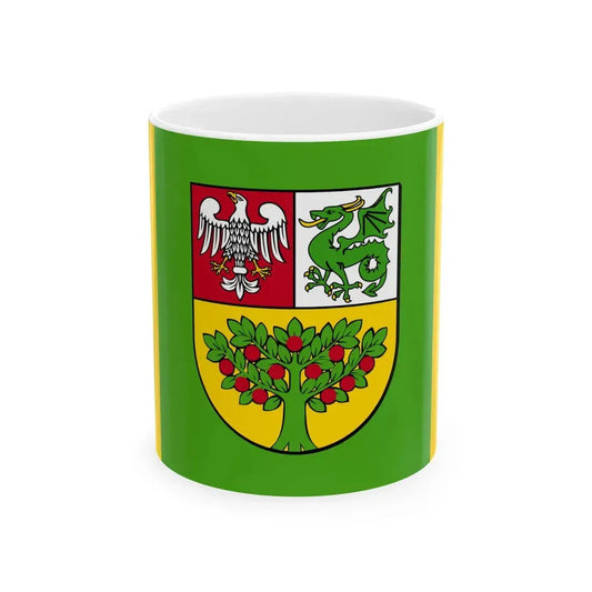 POL powiat grojecki flag (Poland) White Coffee Mug 11oz - Go Mug Yourself
