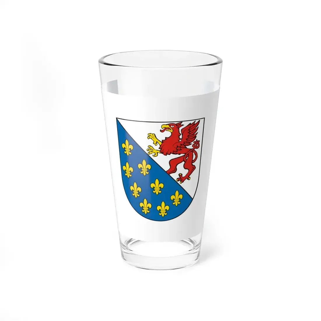 POL powiat gryficki flag (Poland) Pint Glass 16oz 16oz - Go Mug Yourself