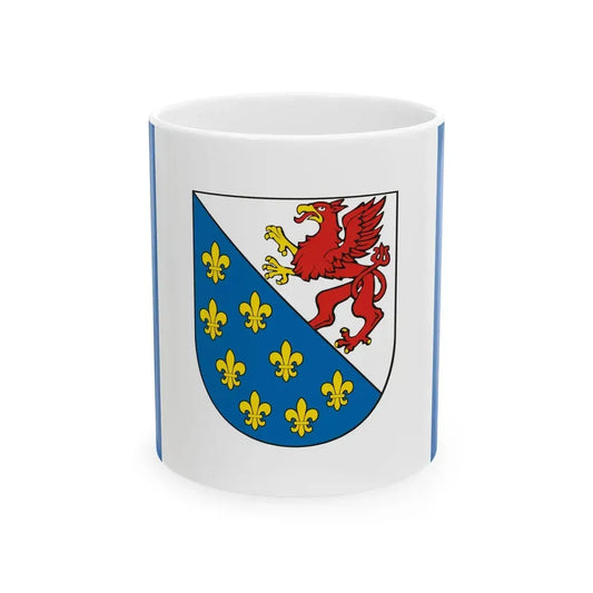 POL powiat gryficki flag (Poland) White Coffee Mug 11oz - Go Mug Yourself