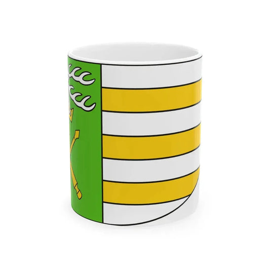 POL powiat janowski flag (Poland) White Coffee Mug 11oz - Go Mug Yourself