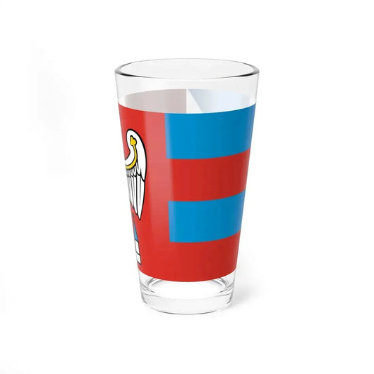 POL powiat jarocinski flag (Poland) Pint Glass 16oz 16oz - Go Mug Yourself