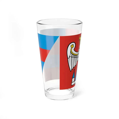 POL powiat jarocinski flag (Poland) Pint Glass 16oz - Go Mug Yourself