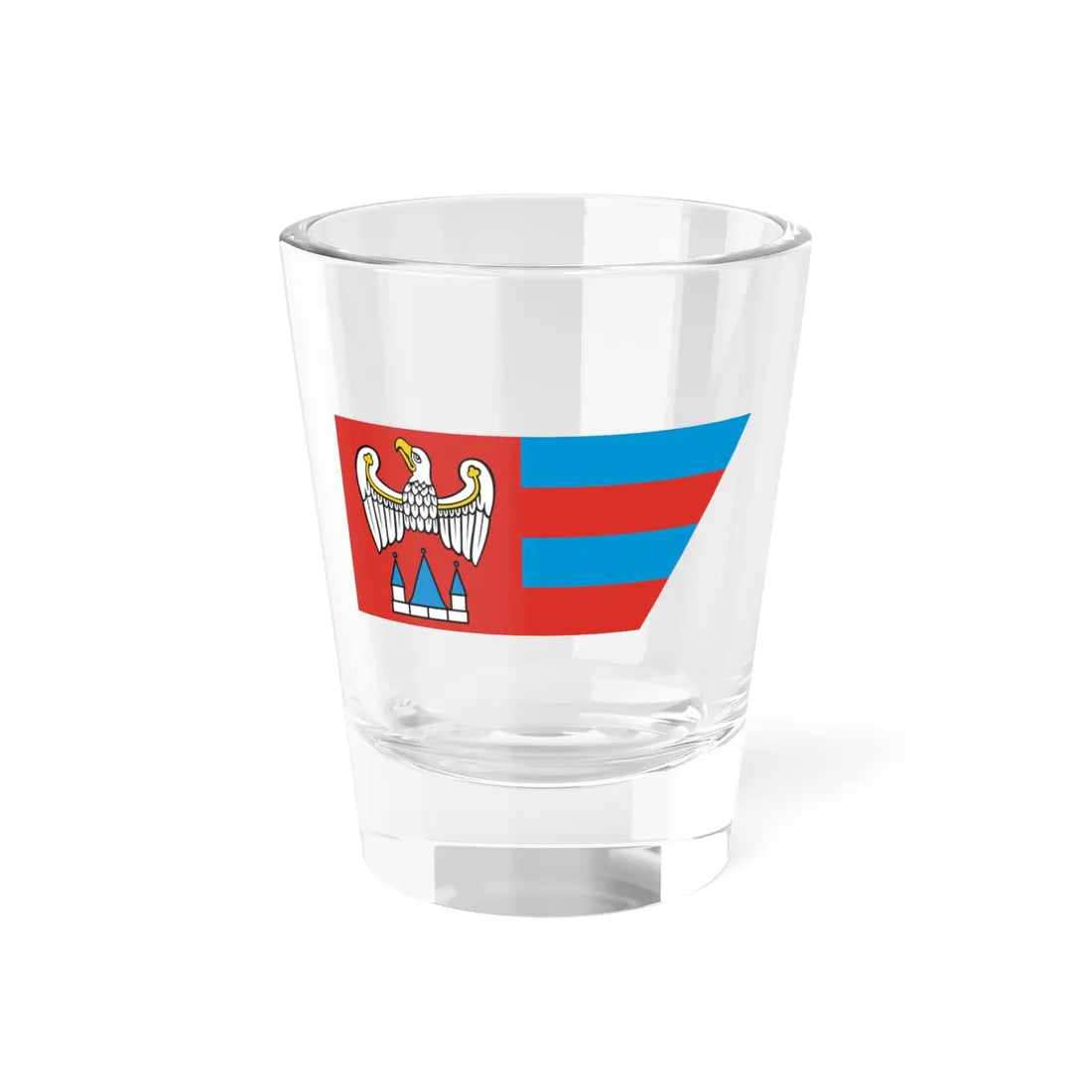 POL powiat jarocinski flag (Poland) Shot Glass 1.5oz 1.5oz - Go Mug Yourself