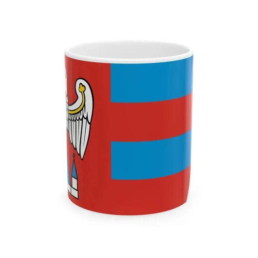 POL powiat jarocinski flag (Poland) White Coffee Mug 11oz - Go Mug Yourself