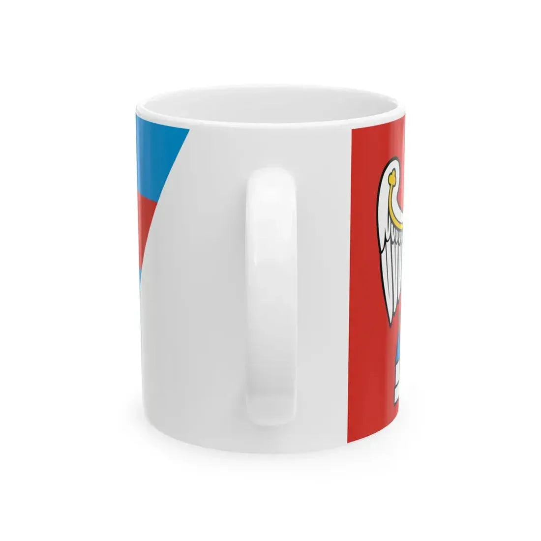 POL powiat jarocinski flag (Poland) White Coffee Mug - Go Mug Yourself