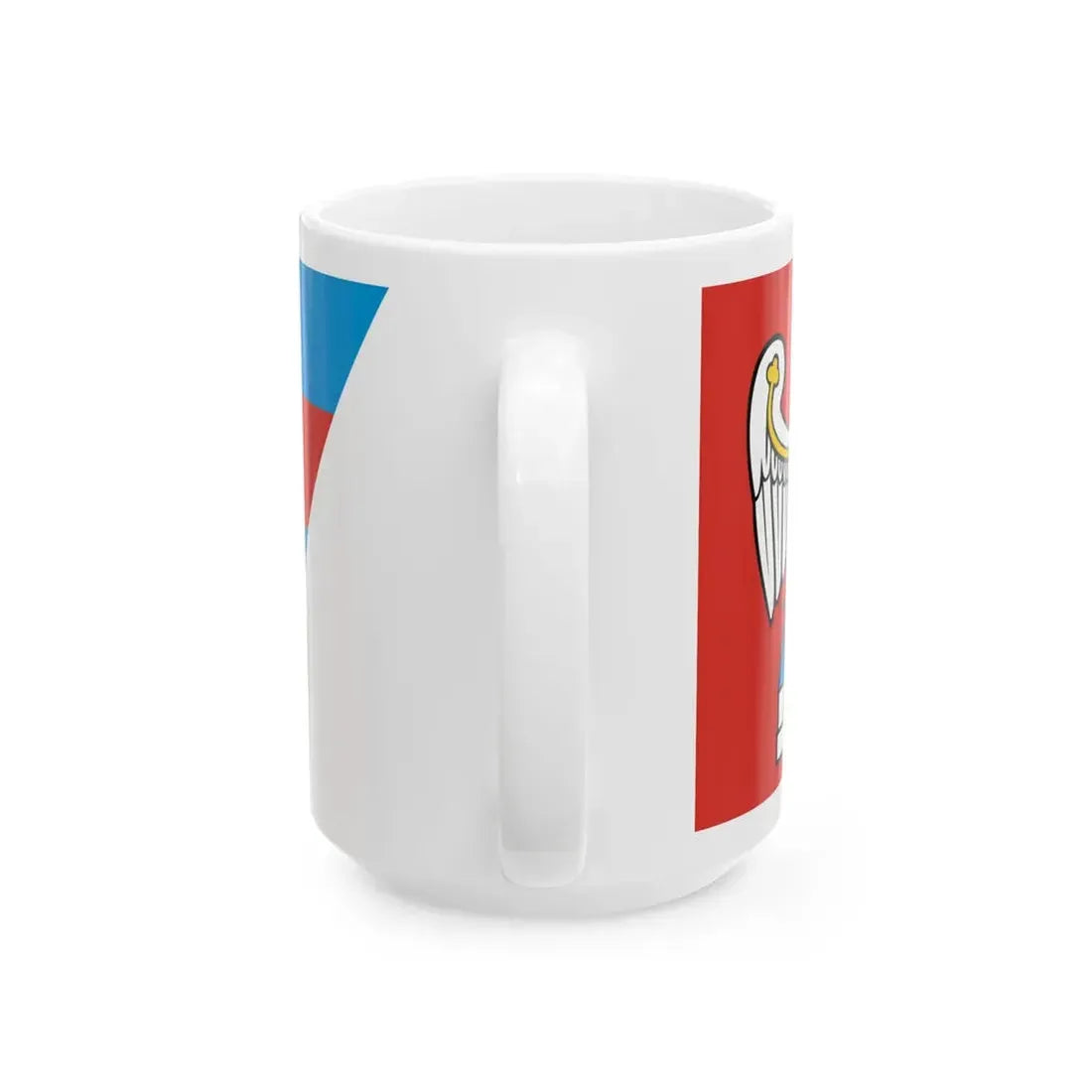 POL powiat jarocinski flag (Poland) White Coffee Mug - Go Mug Yourself