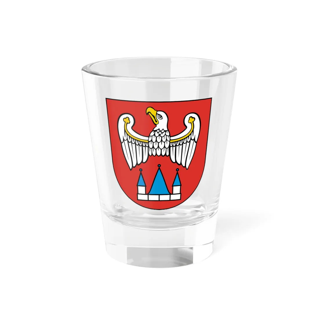 POL powiat jarociński COA (Poland) (Coat of Arms) Shot Glass 1.5oz 1.5oz - Go Mug Yourself