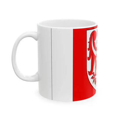 POL powiat jaworski flag alt (Poland) White Coffee Mug - Go Mug Yourself