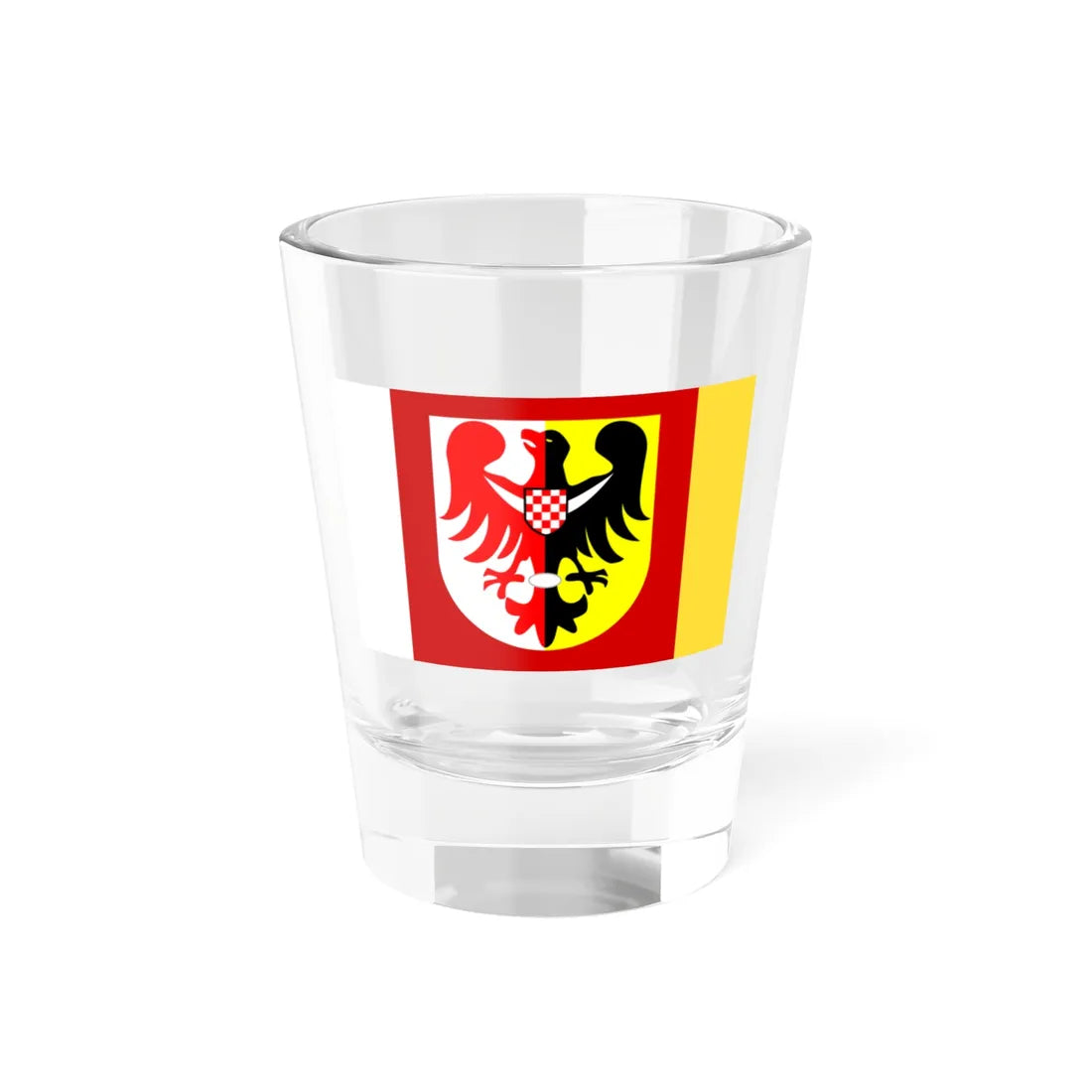 POL powiat jaworski flag (Poland) Shot Glass 1.5oz 1.5oz - Go Mug Yourself