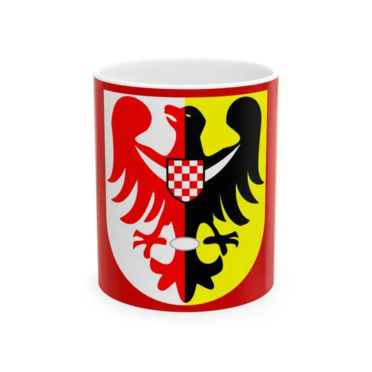 POL powiat jaworski flag (Poland) White Coffee Mug 11oz - Go Mug Yourself