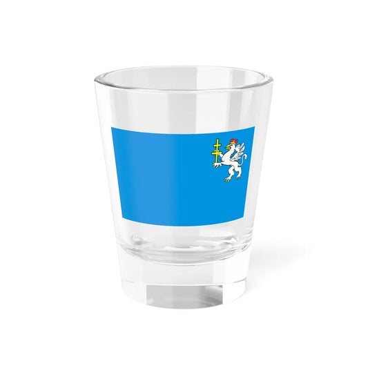 POL powiat jedrzejowski flag (Poland) Shot Glass 1.5oz 1.5oz - Go Mug Yourself
