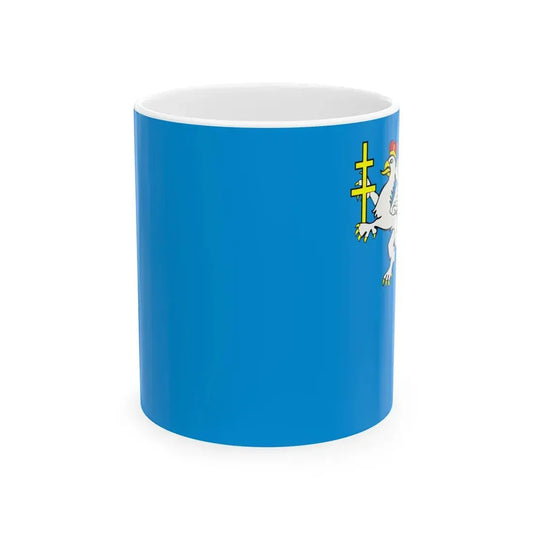 POL powiat jedrzejowski flag (Poland) White Coffee Mug 11oz - Go Mug Yourself