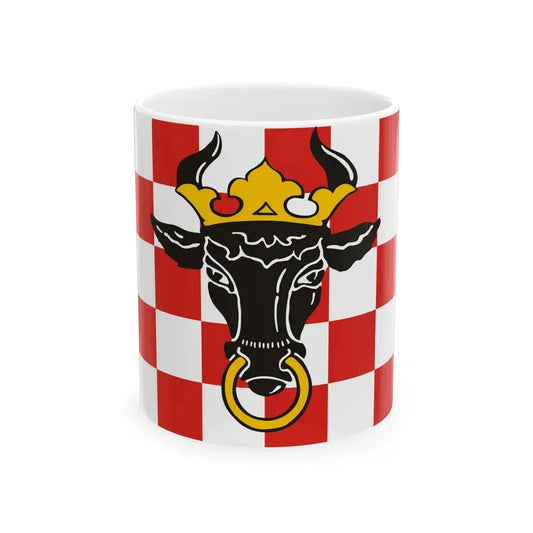 POL powiat kaliski flag 2000-2024 (Poland) White Coffee Mug 11oz - Go Mug Yourself