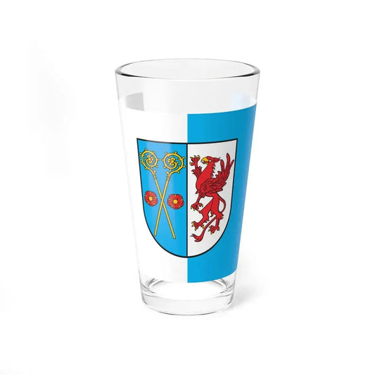 POL powiat kamienski flag (Poland) Pint Glass 16oz 16oz - Go Mug Yourself