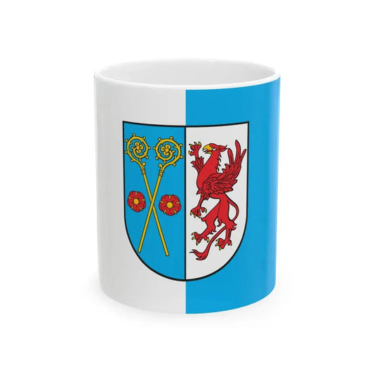POL powiat kamienski flag (Poland) White Coffee Mug 11oz - Go Mug Yourself