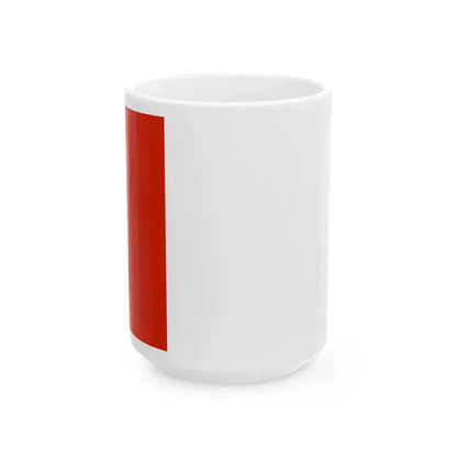POL powiat karkonoski flag (Poland) White Coffee Mug 15oz - Go Mug Yourself