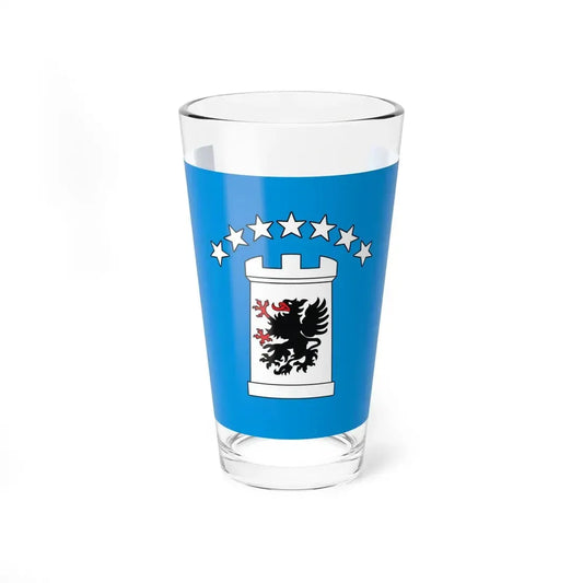 POL powiat kartuski flag (Poland) Pint Glass 16oz 16oz - Go Mug Yourself