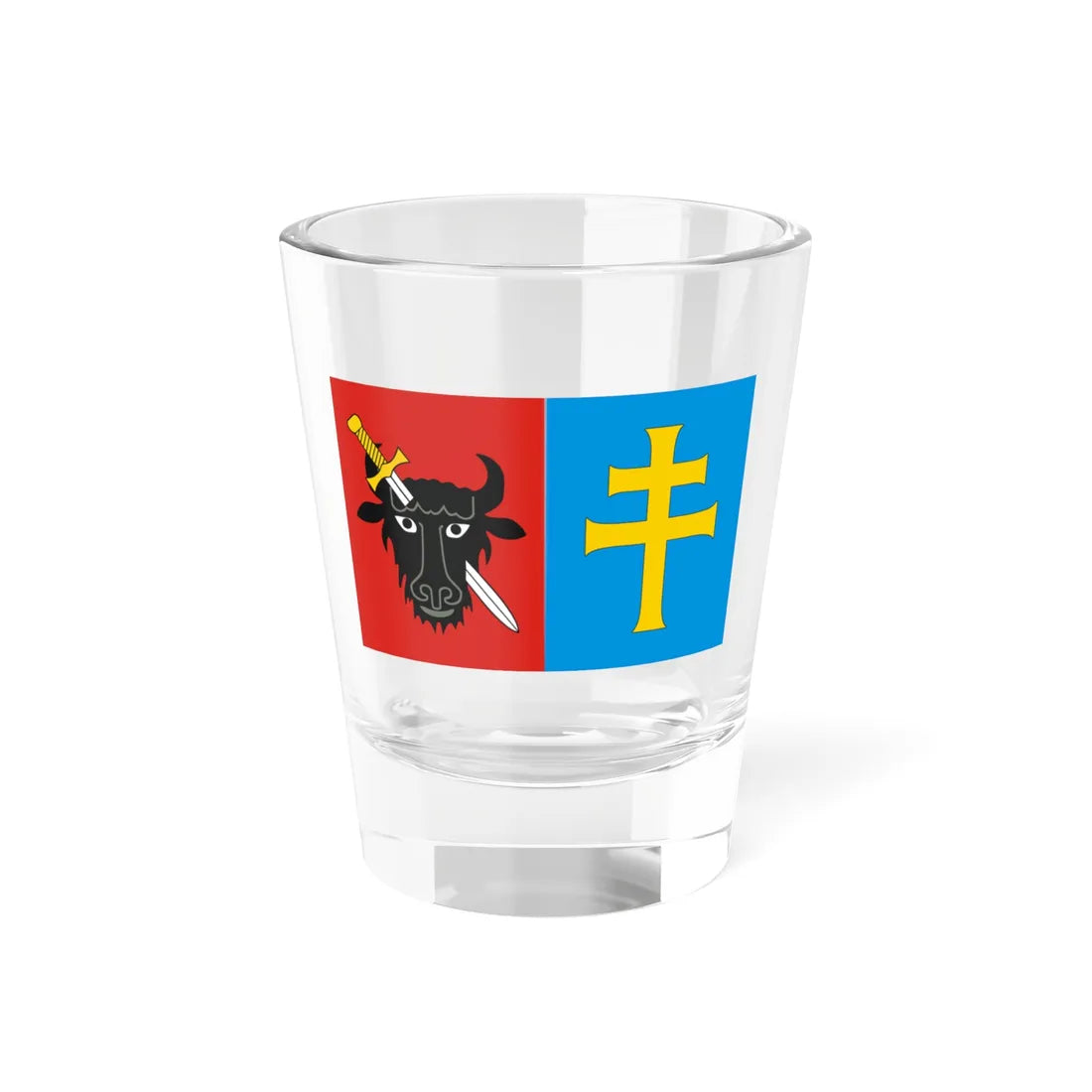 POL powiat kazimierski flag 1 (Poland) Shot Glass 1.5oz 1.5oz - Go Mug Yourself