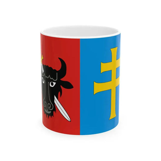 POL powiat kazimierski flag 1 (Poland) White Coffee Mug 11oz - Go Mug Yourself