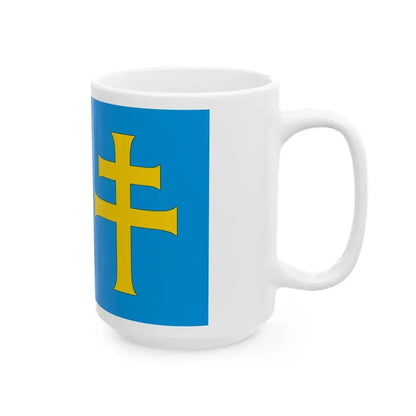 POL powiat kazimierski flag 1 (Poland) White Coffee Mug - Go Mug Yourself
