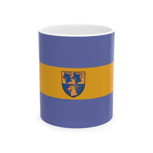 POL powiat kedzierzynsko-kozielski flag old (Poland) White Coffee Mug 11oz - Go Mug Yourself