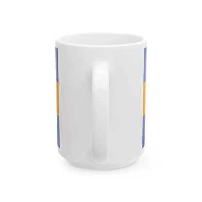 POL powiat kedzierzynsko-kozielski flag old (Poland) White Coffee Mug - Go Mug Yourself