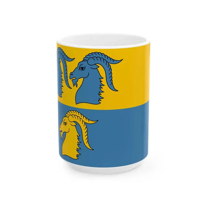 POL powiat kedzierzynsko-kozielski flag (Poland) White Coffee Mug 15oz - Go Mug Yourself